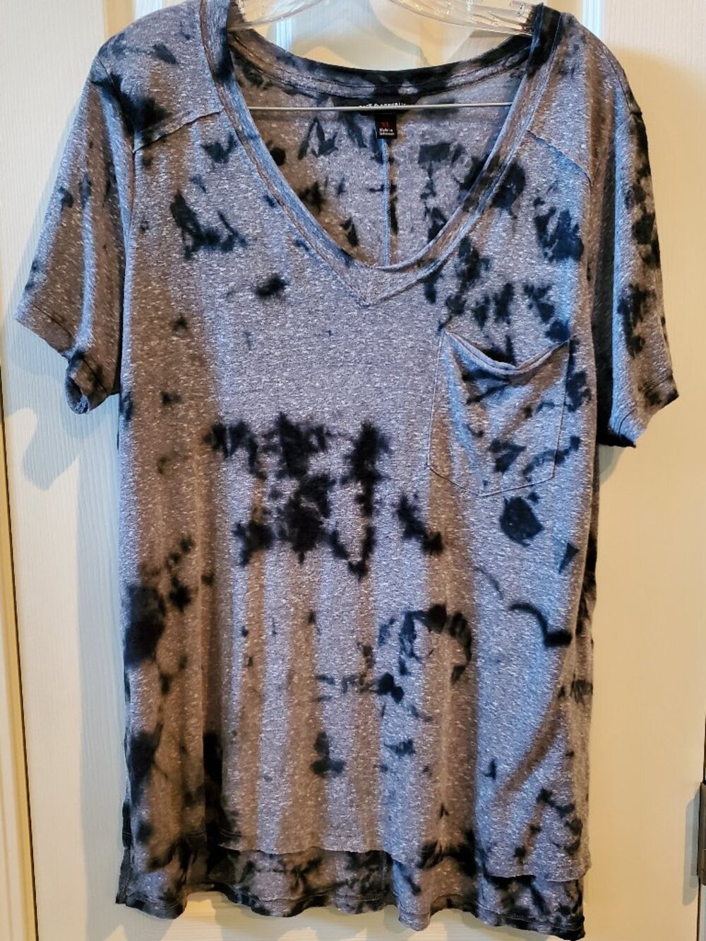 Grey/Black Abstract Print Tee